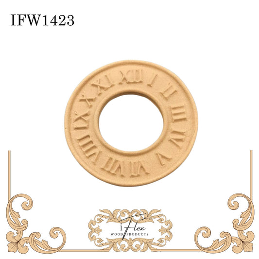 IFW 1423 iFlex Wood Products, bendable mouldings, flexible, wooden appliques, steampunk clock