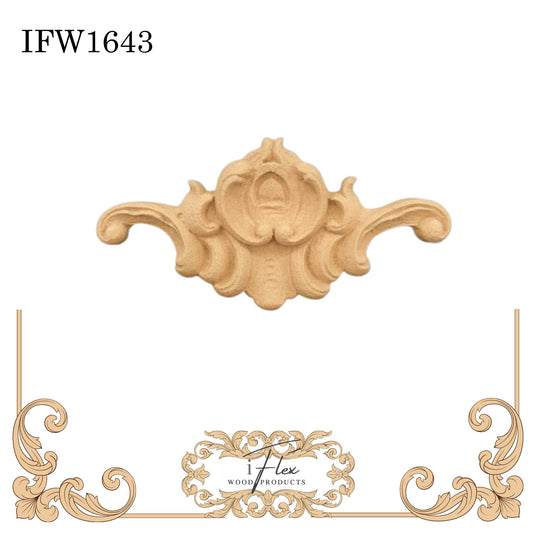 IFW 1643 iFlex Wood Products, bendable mouldings, flexible, wooden appliques, plume