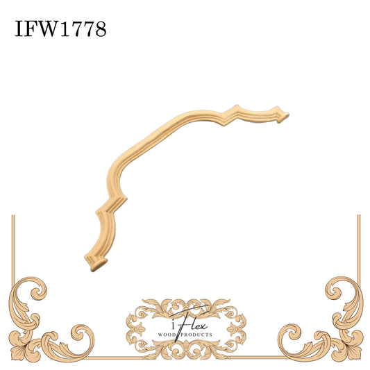 IFW 1778 iFlex Wood Products, bendable mouldings, flexible, wooden appliques, architectural piece