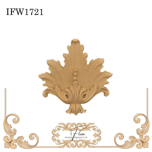 IFW 1721 iFlex Wood Products, bendable mouldings, flexible, wooden appliques, plume