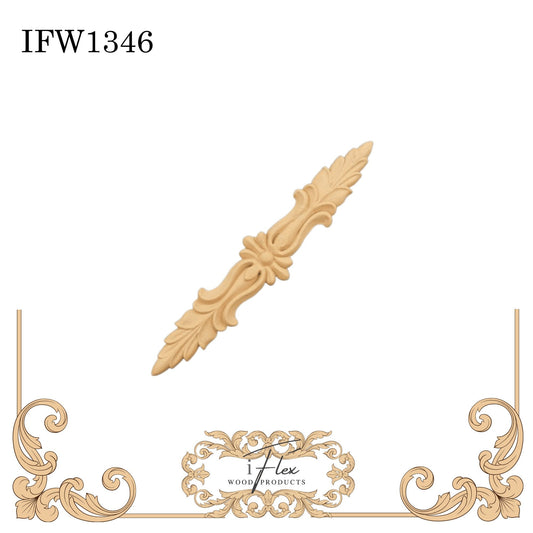 IFW 1346 iFlex Wood Products, bendable mouldings, flexible, wooden appliques, pediment