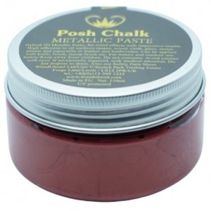 Posh Chalk Metallic Paste -  Red Alizarin 110ml
