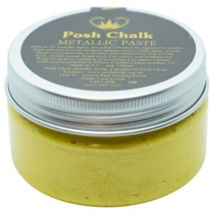 Posh Chalk Metallic Paste - Yellow Canary Cadmium 110ml