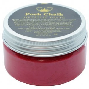 Posh Chalk Metallic Paste - Red Medium Cadmium 110ml