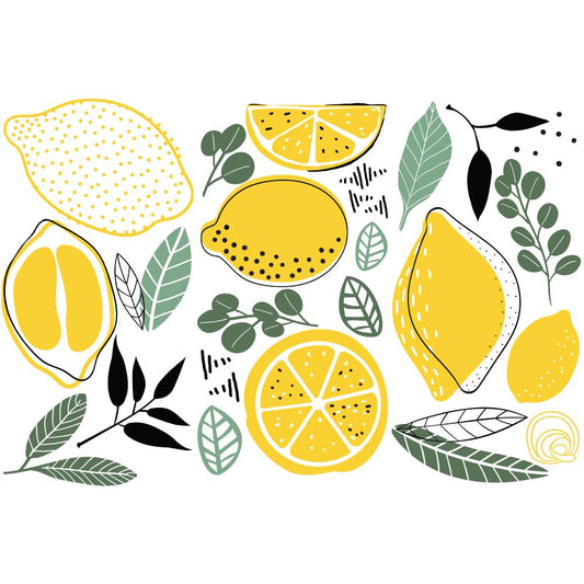 Lemon Mini-Transfer - Total Sheet Size: 6″ X 12″